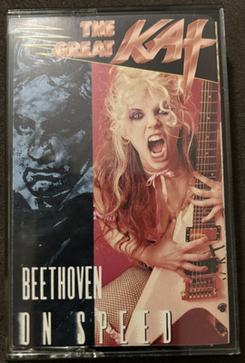 The Great Kat Beethoven On Speed Cassette 1990 Roadrunner Shred Metal Rare EX