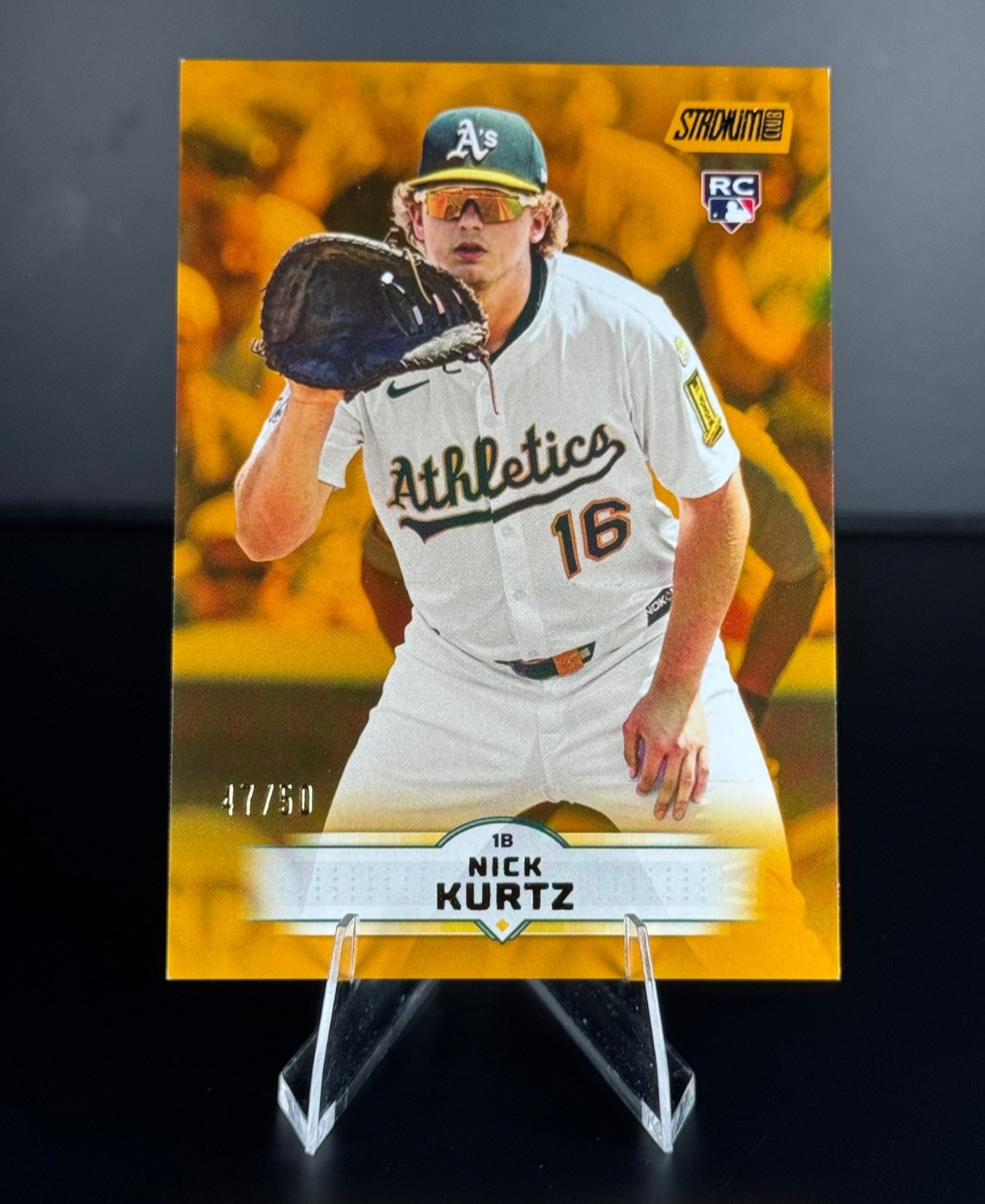 2025 Topps Stadium Club - RC Nick Kurtz Rookie #9 Gold /50 SSP Athletics ROY