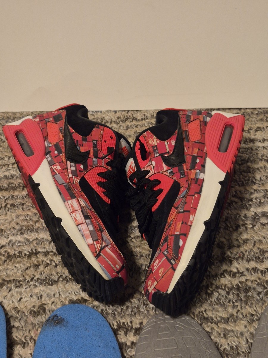 Nike Air Max size 11 AQ0926-001 Atmos 90 We Love Nike Bright Crimson lace red — product photo 9 of 17