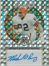 Michael Dean Perry 2023 Panini Mosaic Football #S25 Mosaic Scripts Autograph