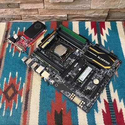 GIGABYTE X99-UD4 Motherboard Combo Xeon 2650v3 8GB RAM GeForce GT720 256SSD W10P