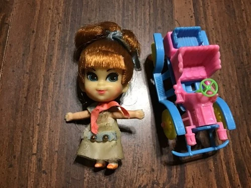 VTG Mattel 1968 Liddle Kiddles 'N Kars Teresa Doll and Rosemary Roadster Kar!