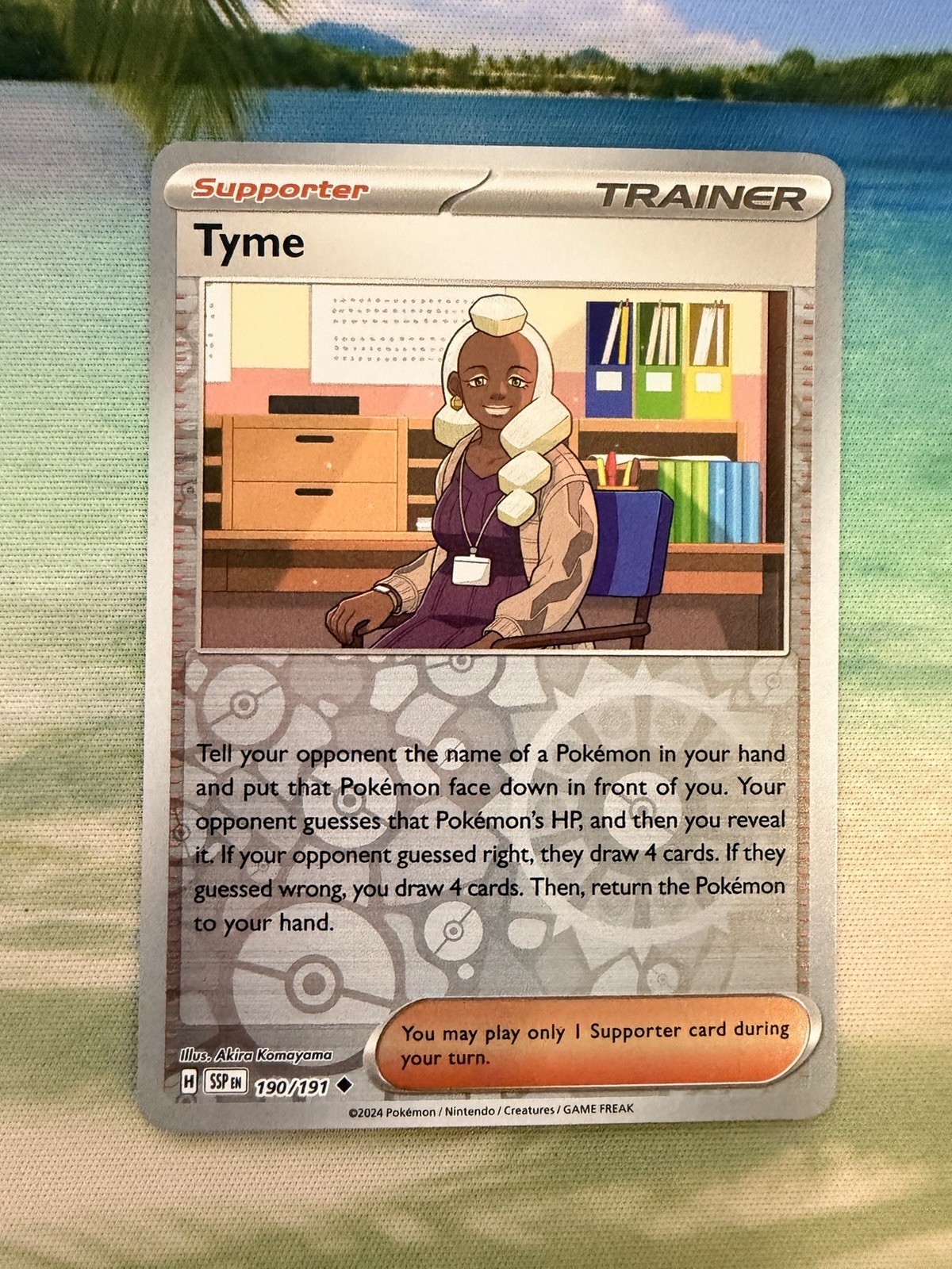 Tyme 190/191 Surging Sparks Reverse Holo Pokemon Card NM