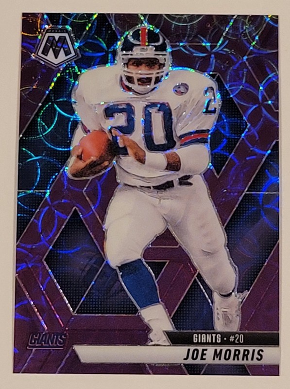 2025 Panini Mosaic 🏈- Purple Scope Prizm Card #52 Joe Morris