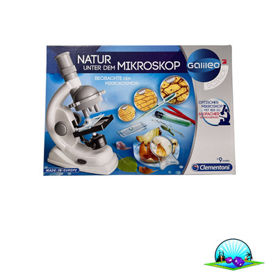 Clementoni Natur unter dem Mikroskop, Experimentierkasten - Vollständig
