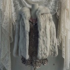 SAGA FOX Vintage Fox Fur Coat Medium Soft Volume From Japan