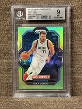 2022-23 Prizm Monopoly All-stars Neon Green Luka Doncic BGS 9 #’d 6/10 Rare