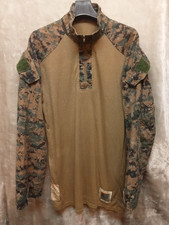 USMC DIGITAL WOODLAND MARPAT FROG COMBAT SHIRT SIZE M-L
