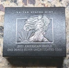 🇺🇸 2025 W American Silver Eagle Uncirculated Burnished OGP COA Silver $1 Coin