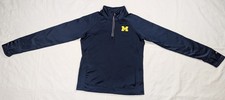 Adidas NCAA Michigan Wolverines 1/4 Zip U Of M Pullover Jacket Women's Medium