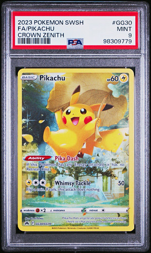 Pikachu graded PSA 9 for sale on eBay
