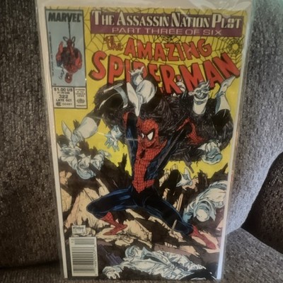 Marvel Comics The Amazing Spider-Man #322 Assassin Nation Plot McFarlane 1989