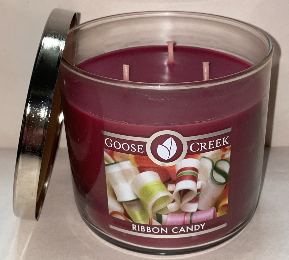 NEW Goose Creek 3 Wick Scented Candle RIBBON CANDY 14.5 OZ | eBay