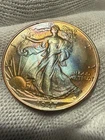 1947 Walking Liberty Half Dollar From OBW Roll Estate Toned Bu Unc 90% Silver