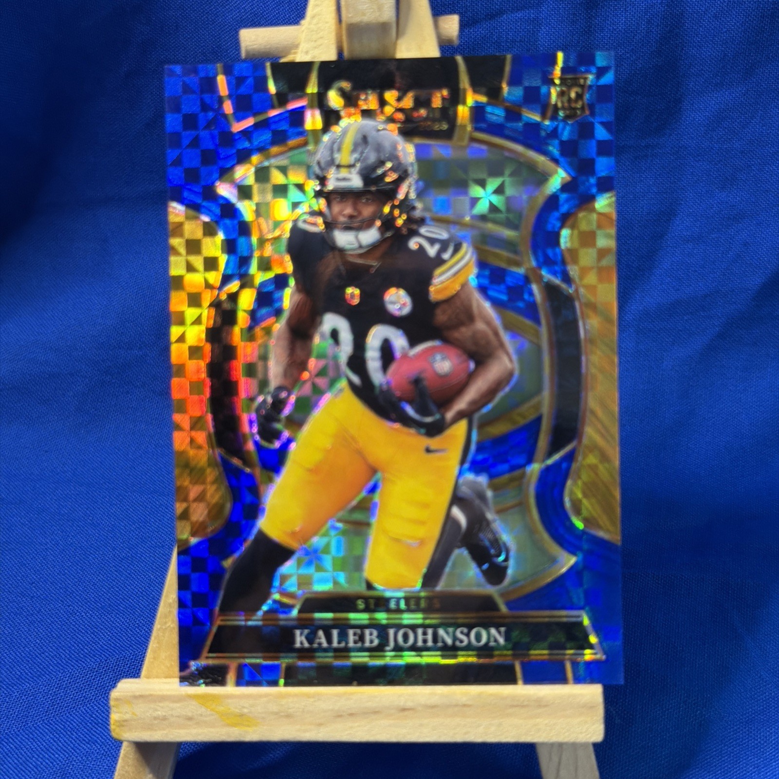 KALEB JOHNSON 2025 SELECT CONCOURSE ROOKIE BLUE STEELERS RC /249