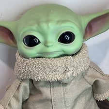 Mattel 12  Grogu  The Child  Mandalorian Plush And Vinyl Toy Non-talking