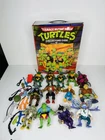 Vintage Playmates TMNT Ninja Turtles  Action Figures Lot Of 13 W/ Accessories ￼