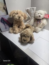 Lot Of 3. Vintage GUND Mutsy Golden Retrievier, Barky , and Muffles