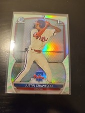 2023 Bowman - Chrome Prospects Justin Crawford #BCP-3 Lunar Glow Refractor (RC)