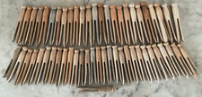 Vintage Lot of 55 Wood Clothes Pins Push On Style - Laundry Clothes Pins