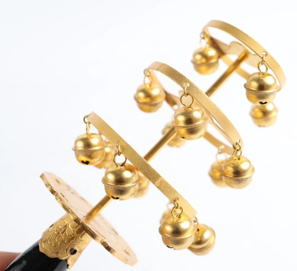 Toyoizumi Fukurei Kagura Suzu Shrine Bell Wand Miko Ritual Bell w/Wood Box Japan - Image 2 of 4