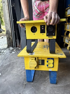50A 125/250V Construction-Site Portable Power Distribution Box 