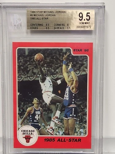 1986 Star Michael Jordan - Michael Jordan #5 (RC) BGS 9.5
