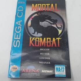 Mortal Kombat Sega CD Case Artwork And Manual Only No Game Disc