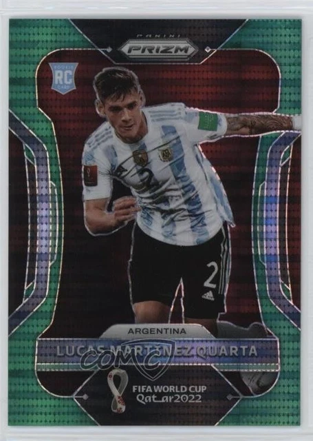2022 Panini Prizm World Cup Qatar Breakaway Green /5 Lucas Martinez Quarta 0oc7
