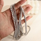 Used-4mm-55cm MOISSANITE Tennis Chain S925 Sterling Silver Necklace - Men Women — photo 4