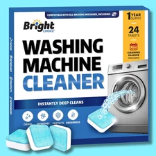 Bastion Washing Machine Cleaner, Deodorizer, & Descaler - 24 pack