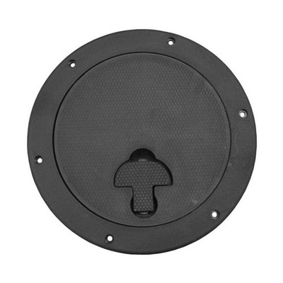 Bomar Gray Series 8? Dia Round Locking Molded Deck Plate w/ Non-Skid