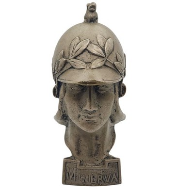 Antique Minerva Nickel Plated Hood Ornament
