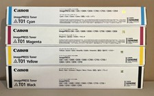 Genuine Canon imagePRESS Toner T01 CMYK Set New Sealed Boxes