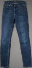 XD13448 GREAT **7 FOR ALL MANKIND** GWENEVERE SKINNY LEG WOMENS BLUE JEANS sz24