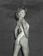 Unknown Model Blonde One Piece Swimsuit Vintage 8x10 Photo