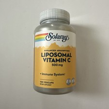  1 Solaray Liposomal Vitamin C 500 mg - Immune System 100 Caps Each Exp. 11/27