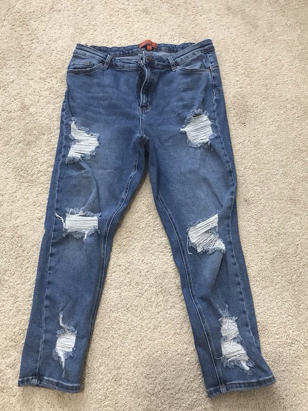 Wax Women's Distressed Skinney Jeans Size 18