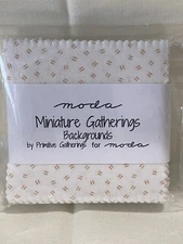 Moda Miniature Gatherings Backgrounds Mini Charm Pack  2.5” Squares - 42 pcs.