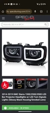 Spec D headlights 2017 gmc sierra 1500