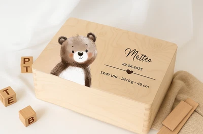 HANDGEFERTIGT Erinnerungskiste Baby, Erinnerungsbox Baby, Kiste Geburt, Memory Box