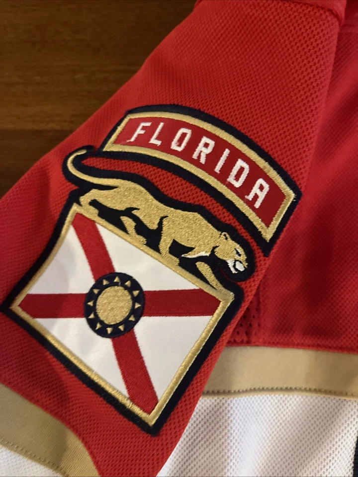Adidas Florida Panthers Custom 21 NHL Authentic Hockey Jersey Size 46 Men Red - Image 4 of 4