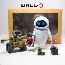 9cm Robot WALL E & EVE Set Action Figure Collection Toys Desktop Ornament Gifts