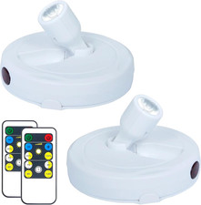Wireless LED Spotlight, Battery Operated Picture Lights, Indoor Uplight, Puck Li