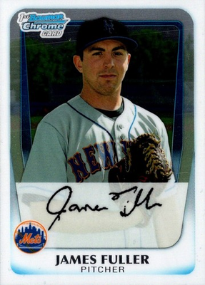 #ad 2011 Bowman Chrome Prospects James Fuller #BCP51 New York Mets Baseball Card $2.97