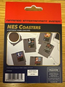 Nintendo NES Classic (8) Game Cartridge Coasters Super Mario Donkey Kong Zelda
