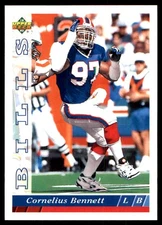 Cornelius Bennett 1993 Upper Deck #373 Bills NFL READ FREE SHIPPING AutographDen