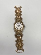 Vintage Anni ‘40 Orologio Swiss Made “SAVING” 17 Rubini Cassa In Oro 750