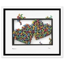 Patricia Govezensky- 3D Multilayered Woodcut "A Sigh of Bliss"