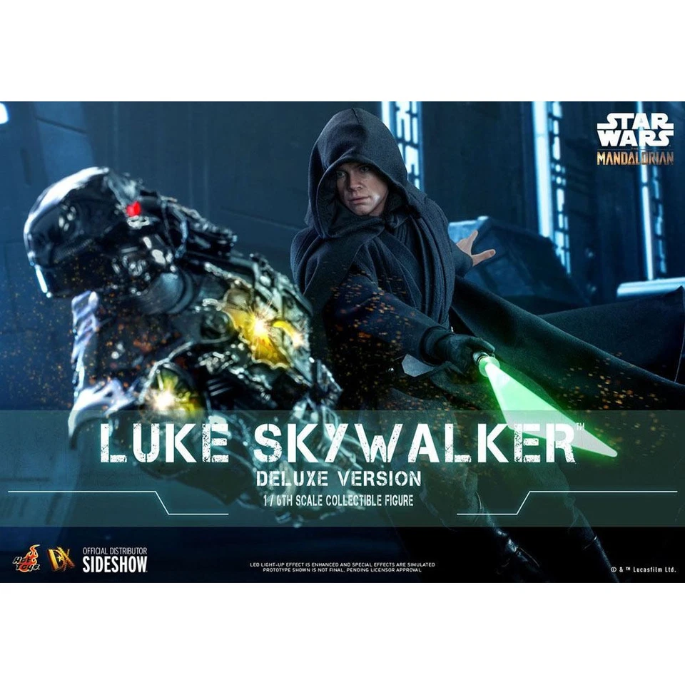 Hot Toys Star Wars The Mandalorian - Luke Skywalker Deluxe Version 1/6 Movie Mas - Photo 2/4